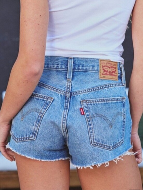 Levi's Pants - Levi's Women's 501 Original High Rise Cutoff Denim Jean Shorts Size 27 / 4 NWT